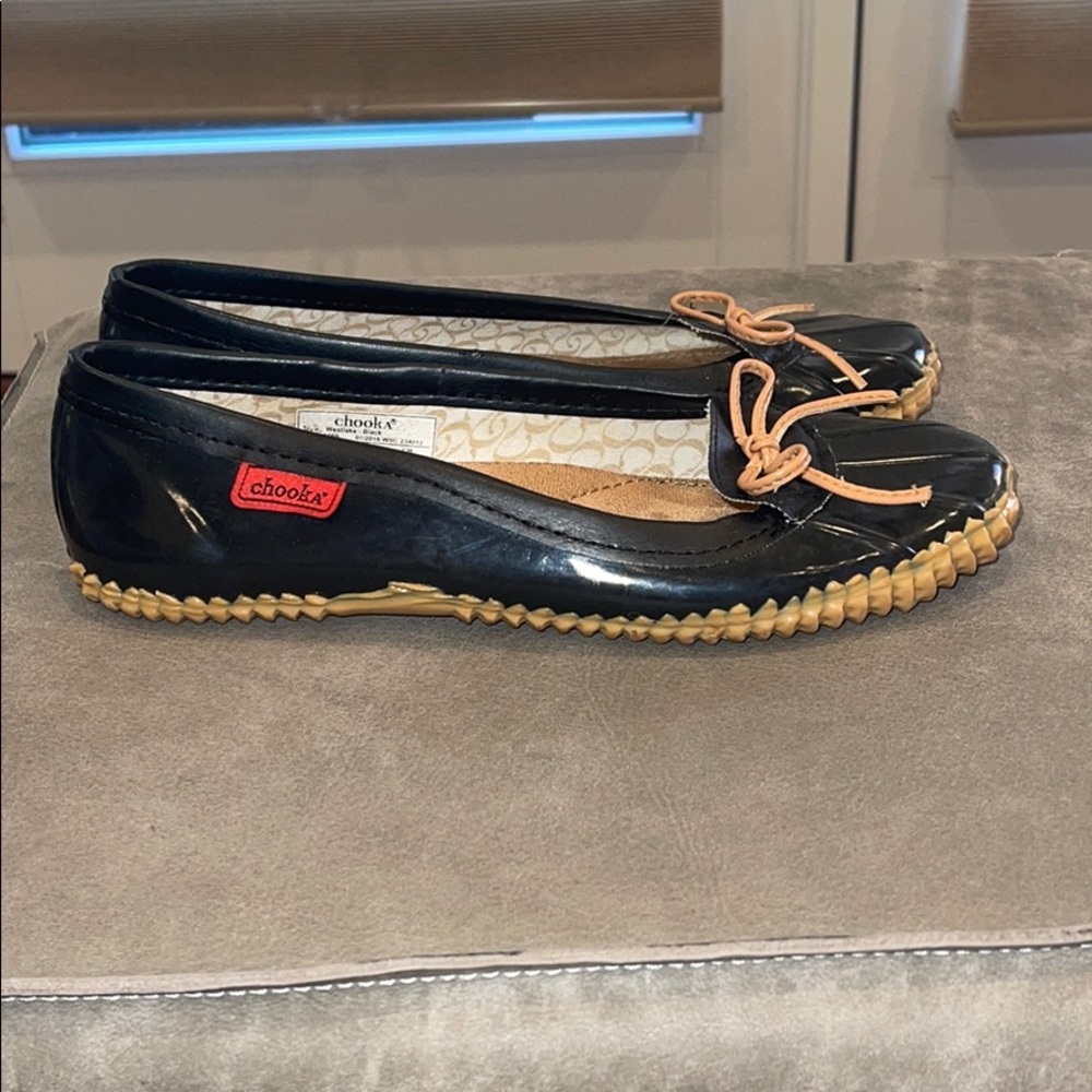 Chooka  Duck Skimmer Rubber Rain Ballet Flats - Picture 6 of 7